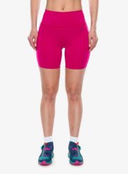 Spodenki treningowe damskie La Sportiva Cosmosis 6in Short. Czerwone szorty damskie La Sportiva, l, bez wzorów, z materiału, z podwyższonym stanem. Za 307.99 zł.