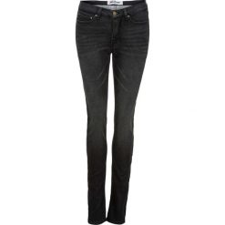 Dżinsy dresowe ocieplane STRAIGHT bonprix czarny. Jeansy damskie marki bonprix. Za 149.99 zł.