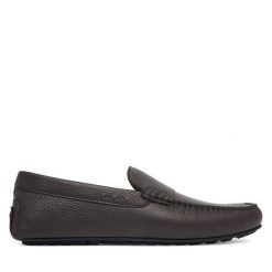 Mokasyny BOSS. Brązowe mokasyny męskie Boss. Za 849.99 zł.