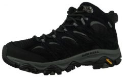 Buty trekkingowe męskie Merrell Moab 3 Mid Gtx Gore-tex. Czarne trekkingi męskie Merrell, za kostkę, outdoorowe, gore-tex. Za 809.99 zł.