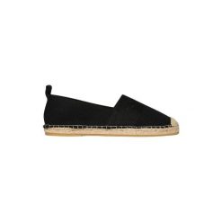 Płócienne espadryle damskie Superdry. Czarne espadryle damskie Superdry., na lato, bez wzorów, z koronki, boho, bez obcasa, bez zapięcia. Za 283.50 zł.