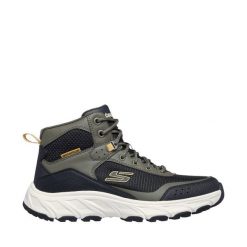 Buty męskie Skechers Hillcrest 2.0 237804 OLBK - trekkingowe, water repellent. Czarne trekkingi męskie Skechers, wspinaczkowe. Za 279.99 zł.