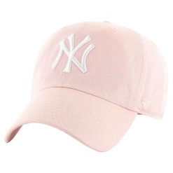 Czapka z daszkiem męska 47 New York Yankees Clean Up Cap. Czerwone czapki i kapelusze męskie 47 Brand, bez wzorów, z bawełny, sportowe. Za 109.99 zł.