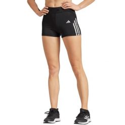 Spodenki damskie adidas Hyperglam 3-Inch. Czarne szorty sportowe damskie Adidas, l, bez wzorów, z elastanu, z podwyższonym stanem, na fitness i siłownię. Za 105.99 zł.