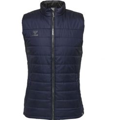 Kurtka sportowa damska Hummel North Waistcoat bez rękawów. Niebieskie kurtki damskie Hummel, s, bez wzorów, z puchu, bez kaptura. Za 263.50 zł.