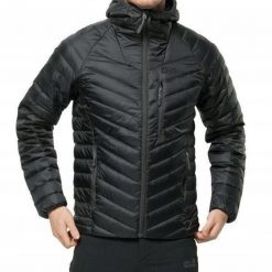 Kurtka męska sportowa Jack Wolfskin PASSAMANI DOWN HOODY. Czarne kurtki męskie Jack Wolfskin, m, bez wzorów, z materiału, sportowe, bez kaptura. Za 639.00 zł.