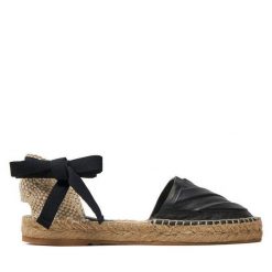 Espadryle Off-White. Czarne sandały damskie OFF-WHITE, bez wzorów, bez obcasa, bez zapięcia. Za 1,209.00 zł.