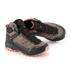 Buty wysokie trekkingowe damskie Alpine Pro Crede Vibram. Brązowe obuwie sportowe damskie Alpine Pro, bez wzorów, trekkingowe. W wyprzedaży za 699.00 zł.