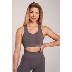 Stanik fitness cardio damski Gym Glamour push up. Szare obuwie sportowe damskie GYM GLAMOUR, bez wzorów, na fitness i siłownię. Za 149.99 zł.