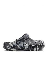 Crocs Klapki C-BAYA MARBLED CLOG 206935-066 Czarny. Czarne klapki damskie Crocs, bez wzorów, z materiału, bez obcasa. Za 189.99 zł.