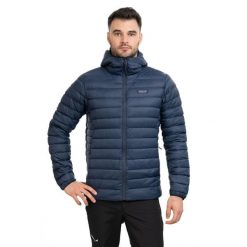 Kurtka puchowa męska Patagonia Down Sweater Hoody. Niebieskie kurtki męskie Patagonia, m, bez wzorów, z puchu, sportowe, bez kaptura. Za 1,129.00 zł.