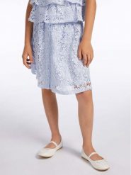 Guess Spódnica J3GD10 WFBD0 Błękitny Regular Fit. Niebieskie spódniczki dla dziewczynek Guess, z aplikacjami, z bawełny. Za 199.99 zł.