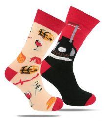 Skarpetki Bawełniane - Tematyczne - Motyw Wina. Czerwone skarpety męskie His Story, bez wzorów, z bawełny. Za 29.99 zł.