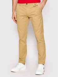 Tommy Jeans Chinosy Scanton DM0DM09595 Brązowy Slim Fit. Brązowe eleganckie spodnie męskie Tommy Jeans, m, bez wzorów, z bawełny. Za 269.99 zł.