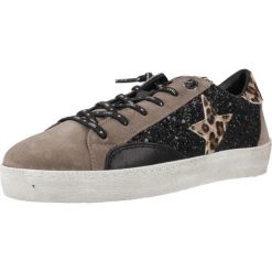 Buty CETTI C1342SRA INV26 Czarny. Czarne obuwie sportowe damskie QUERCETTI, bez wzorów, ze skóry, trekkingowe. Za 490.14 zł.