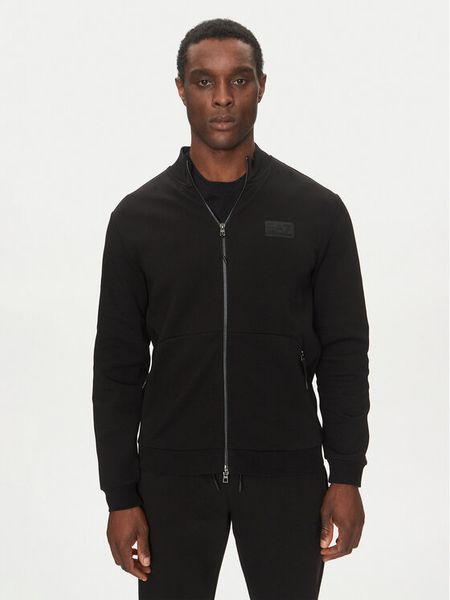EA7 Emporio Armani Bluza 7M000093 AF12116 UC001 Czarny Regular Fit. Czarne bluzy męskie EA7 Emporio Armani, m, bez wzorów, z bawełny, bez kaptura. Za 459.99 zł.