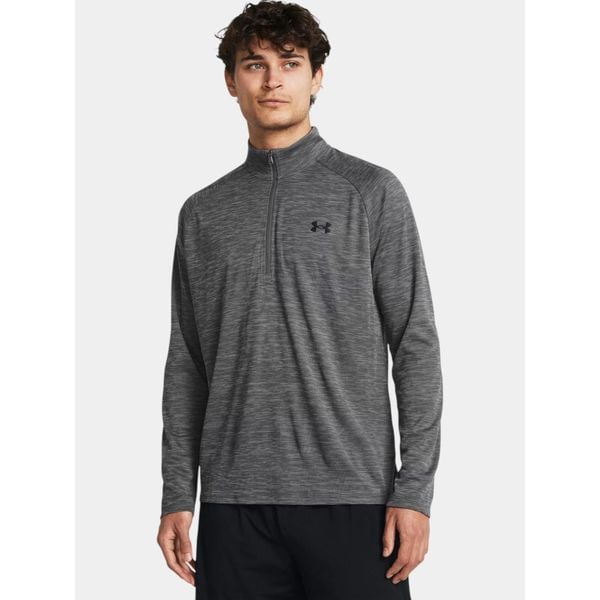Koszulka sportowa męska Under Armour UA Tech Textured. Szare bluzy męskie Under Armour, m, bez wzorów, bez kołnierzyka, bez ramiączek, do biegania. Za 145.91 zł.