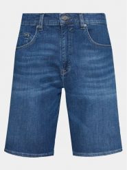 Baldessarini Szorty jeansowe 16908/000/1273 Granatowy Regular Fit. Niebieskie szorty męskie Baldessarini, m, bez wzorów, z bawełny. Za 499.99 zł.