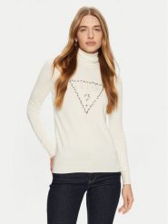 Guess Golf Piper W4BR03 Z2NQ2 Écru Regular Fit. Swetry damskie Guess, xxl, z aplikacjami, z wiskozy, bez kołnierzyka, bez ramiączek, bez kaptura. Za 199.99 zł.