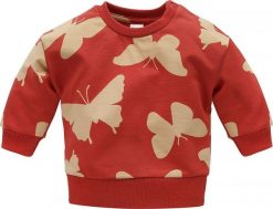 PINOKIO Bluza dresowa czerwona dla dziewczynki Imagine Pinokio 122. Czerwone bluzy dla dziewczynek Pinokio, bez wzorów, z dresówki, bez ramiączek, bez kaptura. Za 64.90 zł.