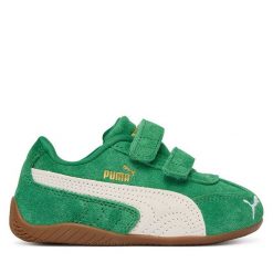 Sneakersy Puma. Zielone trampki i tenisówki chłopięce Puma, bez wzorów, bez zapięcia. Za 269.99 zł.