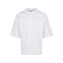 Męska Organiczna Koszulka Oversize. Białe koszulki sportowe męskie Urban Classics, m, bez wzorów, bez kołnierzyka, bez ramiączek, trekkingowe. Za 137.99 zł.