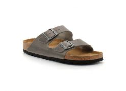 Klapki Birkenstock Arizona Iron Dorosłych. Brązowe klapki męskie Birkenstock, z materiału. Za 583.35 zł.