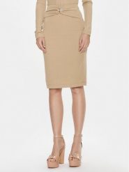 Guess Spódnica mini W4RD81 KAQL2 Beżowy Bodycon Fit. Brązowe spódnice damskie Guess, xs, z aplikacjami, mini, bodycon. Za 339.99 zł.