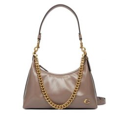 Torebka Coach. Szare torebki do ręki damskie Coach, bez wzorów, klasyczne, bez dodatków. Za 1,809.00 zł.