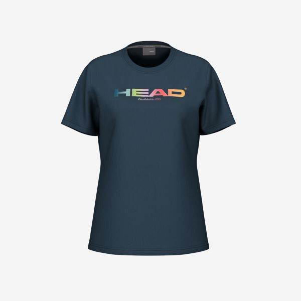 Koszulka damska Head Rainbow. Niebieskie koszulki sportowe damskie Head, l, bez wzorów, bez kołnierzyka, bez ramiączek, tenisowe. W wyprzedaży za 153.00 zł.