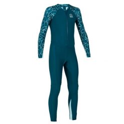 Kombinezon UV pływacki dla dzieci Nabaiji Combiswim 100 Bana. Niebieskie kąpielówki dla chłopców NABAIJI, bez wzorów, z elastanu. Za 99.99 zł.