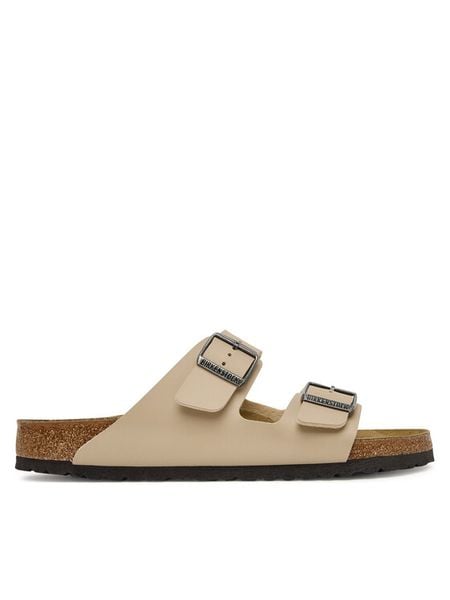 Birkenstock Klapki Arizona 1031490 Beżowy. Brązowe klapki męskie Birkenstock, z syntetyku. Za 399.99 zł.