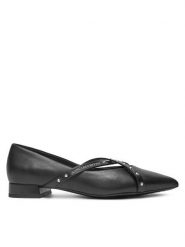 KARL LAGERFELD Baleriny Kerrie KL40155 Czarny. Czarne baleriny damskie KARL LAGERFELD, bez wzorów, ze skóry, bez obcasa. Za 479.99 zł.