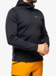 Bluza z kapturem męska Montane Fury Hoodie. Czarne bluzy męskie Montane, l, bez wzorów, z materiału, z kapturem. Za 411.39 zł.