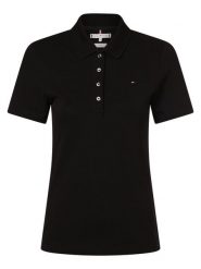 Tommy Hilfiger koszulka polo Kobiety Bawełna czarny, M. Czarne koszulki sportowe damskie Tommy Hilfiger, m, bez wzorów, z bawełny, bez kołnierzyka, bez ramiączek. Za 369.95 zł.