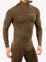Bluza termoaktywna męska Brubeck Ranger Wool. Zielone bluzy męskie Brubeck, m, bez wzorów, z elastanu, bez kaptura. Za 417.99 zł.