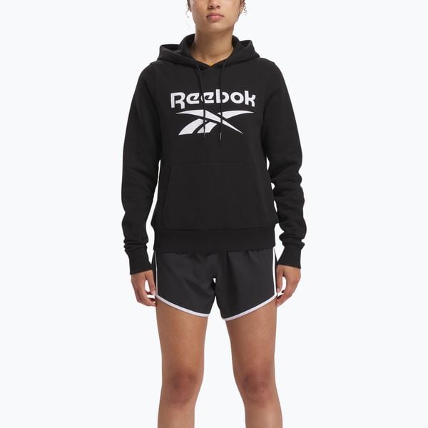 Bluza damska Reebok Identity Big Logo Fleece. Czarne bluzy damskie Reebok, bez wzorów, bez kaptura. Za 179.99 zł.