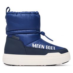 Śniegowce Moon Boot. Niebieskie śniegowce dziewczęce Moon Boot, bez zapięcia. Za 759.99 zł.