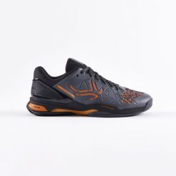 Buty do tenisa męskie Artengo Strong Pro Clay na korty ziemne. Brązowe buty sportowe męskie ARTENGO, z kauczuku, bez zapięcia, tenisowe. Za 389.99 zł.