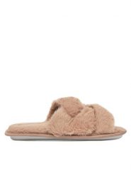 DeeZee Kapcie HHS-22JG-1006 Beżowy. Brązowe kapcie damskie DeeZee, bez wzorów, z materiału. Za 59.99 zł.