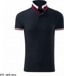 MALFINI Collar Up 256 - ADLER - Koszulka polo męska, 215 g/m, 100% bawełna, - dark navy S. Niebieskie koszulki polo męskie Malfini, m, bez wzorów, z bawełny, bez ramiączek. Za 88.06 zł.
