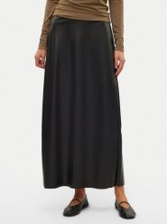 Vero Moda Spódnica z imitacji skóry Olympia 10309137 Czarny Regular Fit. Czarne spódnice damskie Vero Moda, xl, bez wzorów, ze skóry. Za 119.99 zł.