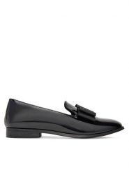 DeeZee Loafersy 20232-1 Czarny. Czarne mokasyny damskie DeeZee, ze skóry. Za 149.99 zł.