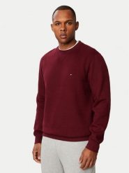 Tommy Hilfiger Bluza Seasonal MW0MW40000 Bordowy Regular Fit. Czerwone bluzy męskie Tommy Hilfiger, l, bez wzorów, z bawełny, bez kaptura. Za 409.99 zł.