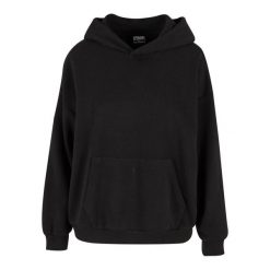 Damska bluza oversize z kapturem Urban Classics. Czarne bluzy damskie Urban Classics, l, bez wzorów, z bawełny, z kapturem. Za 127.20 zł.