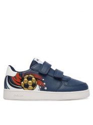 Geox Sneakersy J Eclyper Boy J65LSD 0FU54 CB41Z S Granatowy. Niebieskie buty sportowe chłopięce Geox, bez wzorów, ze skóry, bez zapięcia. Za 229.99 zł.