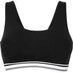 Biustonosz bustier, bawełna organiczna bonprix czarny. Biustonosze marki bonprix. Za 21.99 zł.