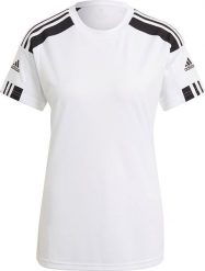 Adidas Koszulka damska adidas Squadra 21 Jersey biała GN5753 M. Białe t-shirty damskie Adidas, m, bez wzorów, z jersey, bez kołnierzyka. Za 70.99 zł.