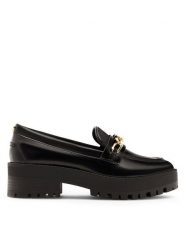Nine West Loafersy NYLA 8123-1 Czarny. Czarne mokasyny damskie Nine West, z syntetyku. Za 183.99 zł.