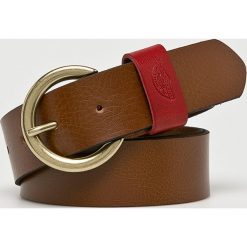 Levi's - Pasek skórzany. Brązowe paski damskie Levi's, w paski, z materiału. Za 149.90 zł.